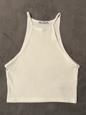 Zara White Crop Top